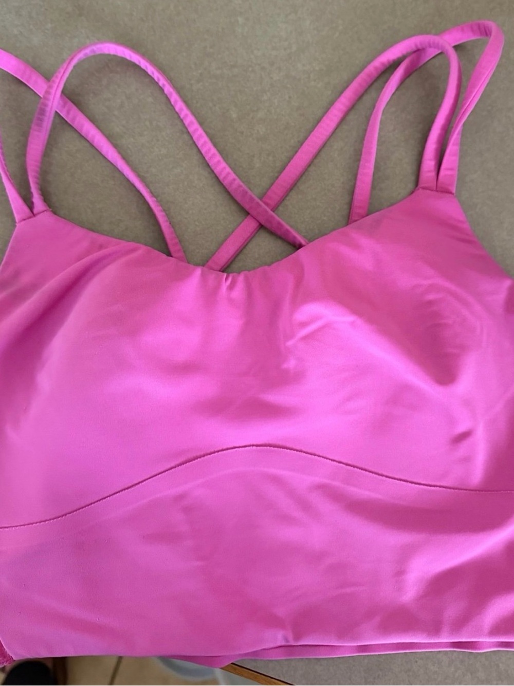 lululemon athletica Hot Pink Crisscross Bralette